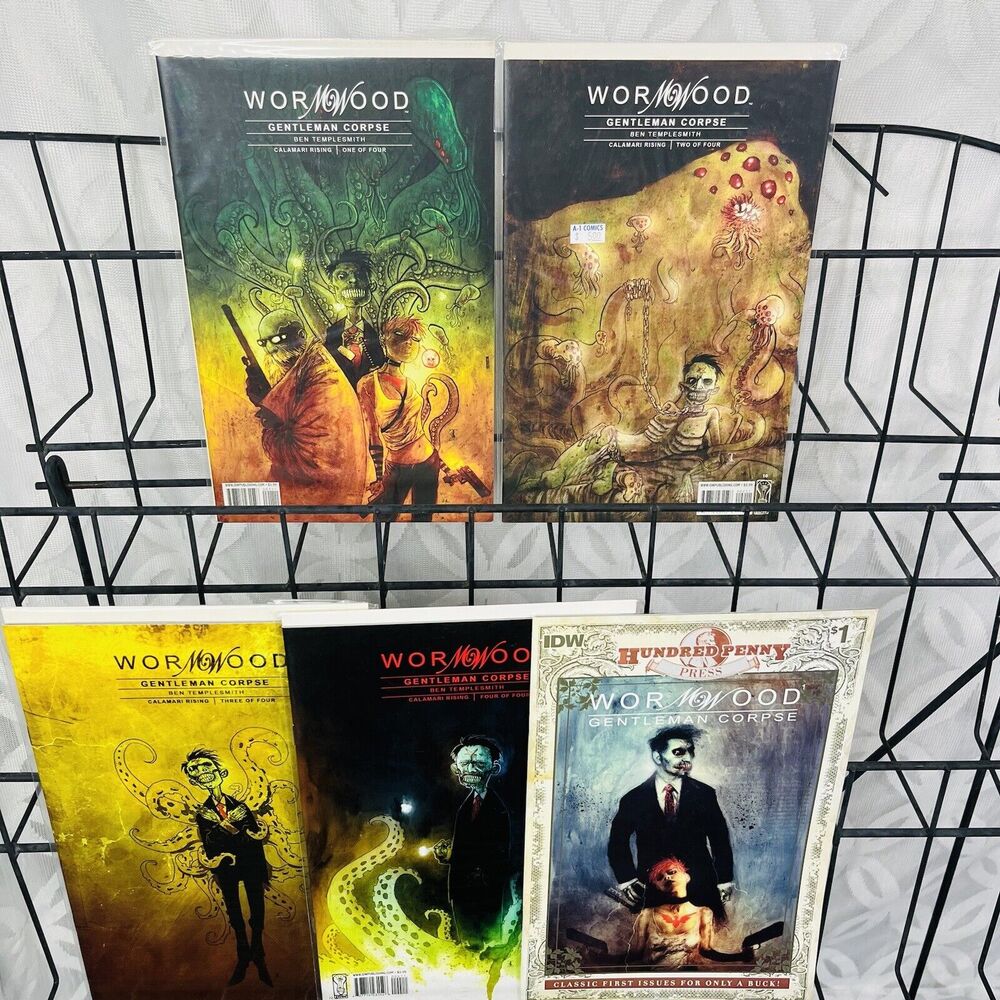 Wormwood Gentleman Corpse Calamari Rising #1-4 & 100 Penny Press Lot (IDW 2007)